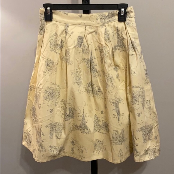 Paris Eiffel tower print skirt - Picture 3 of 3